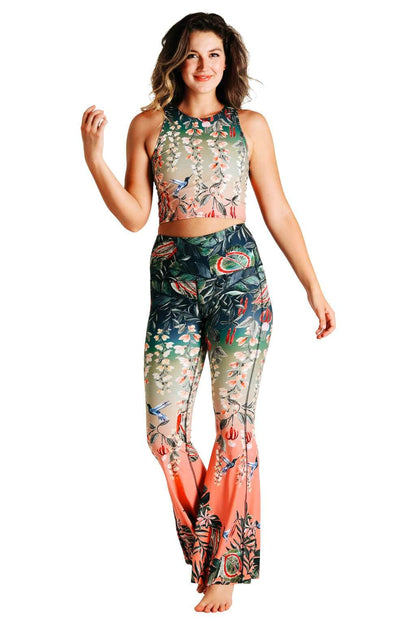 Reversible Knot Top in Feeling Ferntastic | Yoga Democracy | Evolve Fit Wear