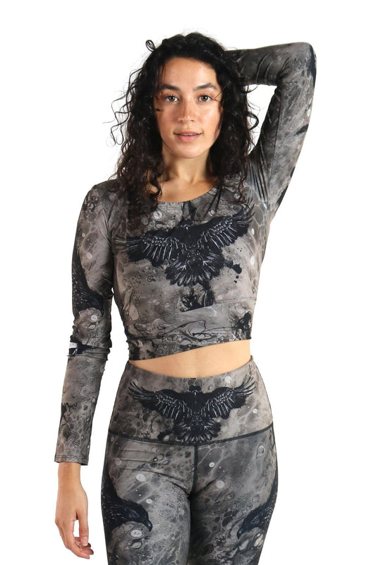 Ballet Barre Long Sleeve in The Raven | Yoga Democracy | Evolve Fit Wear