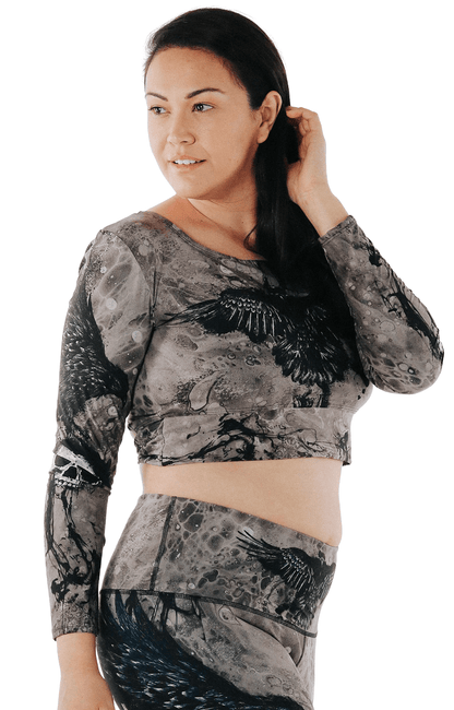 Ballet Barre Long Sleeve in The Raven | Yoga Democracy | Evolve Fit Wear
