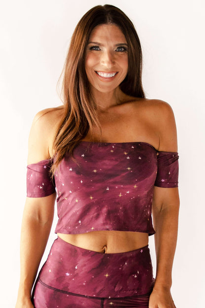 Off The Shoulder Bandeau in The Creator | Yoga Democracy | Evolve Fit Wear