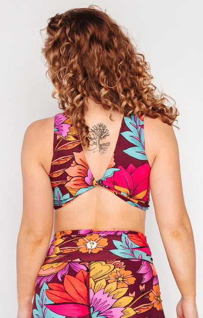Reversible Twist Top in Indie Flow | Yoga Democracy | Evolve Fit Wear
