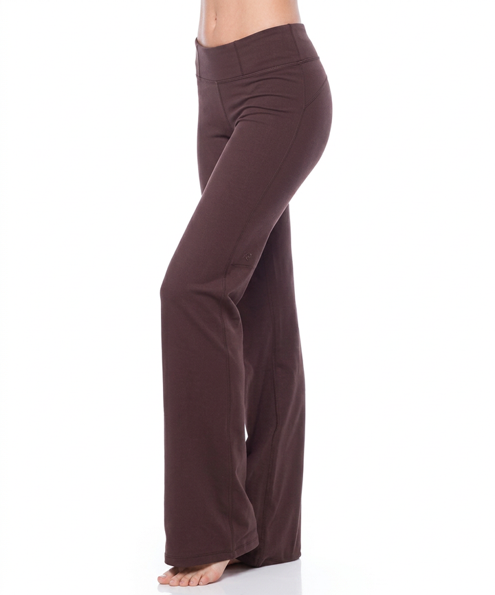 Straight Leg Sweatpants with Flat Waistband and Relaxed Fit