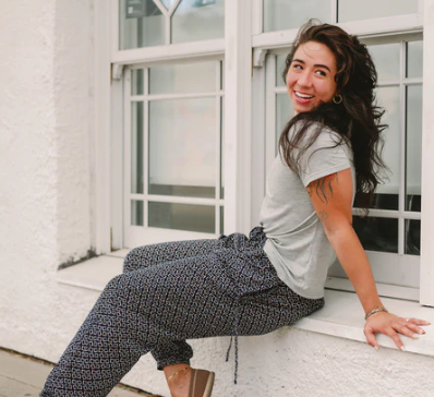 Miami Print Jogger Harem Pants