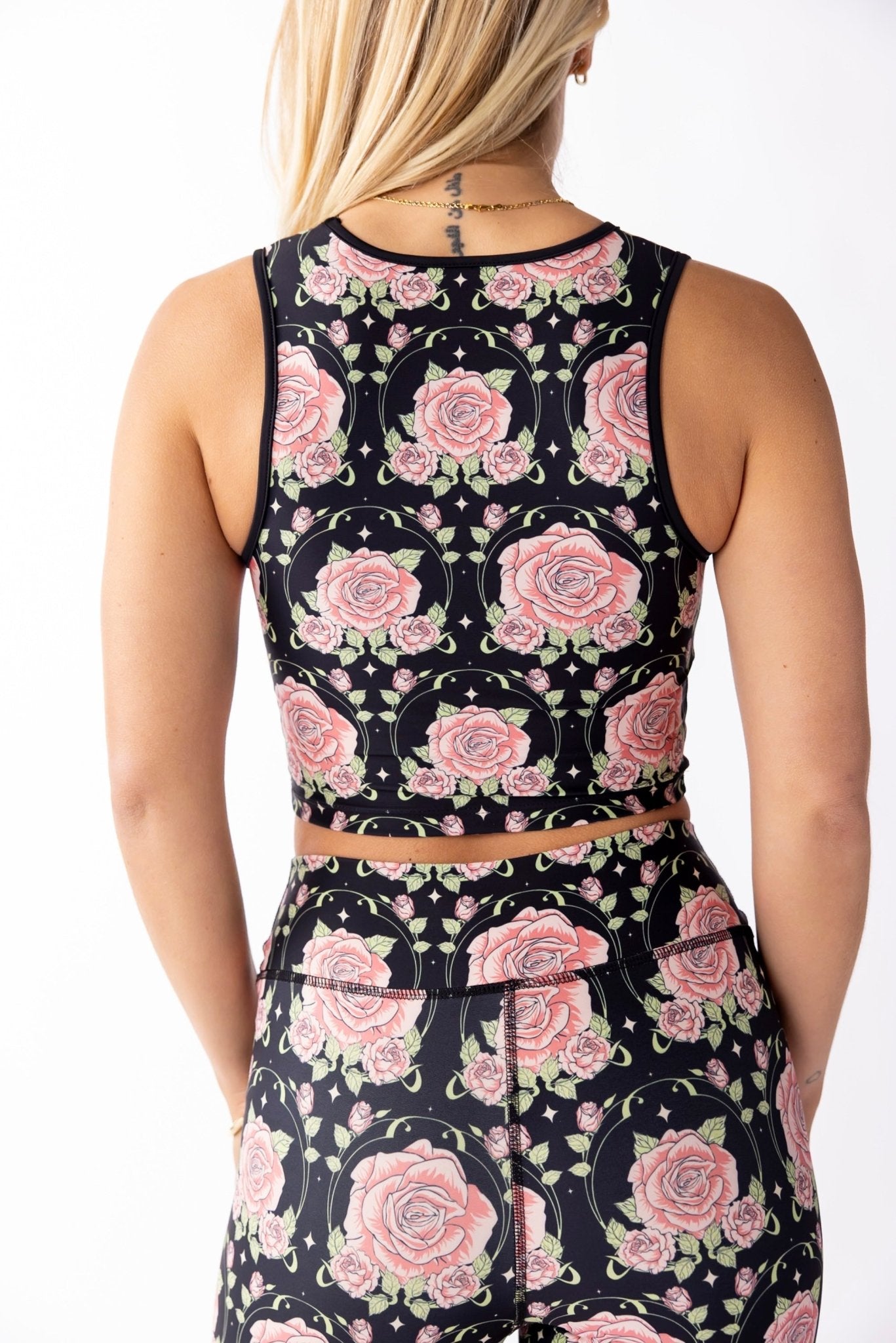 Open Heart Top - Midnight Rose | Swaay | Evolve Fit Wear