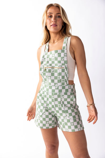 Overall Romper - Checkered