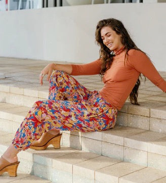 Miami Print Jogger Harem Pants
