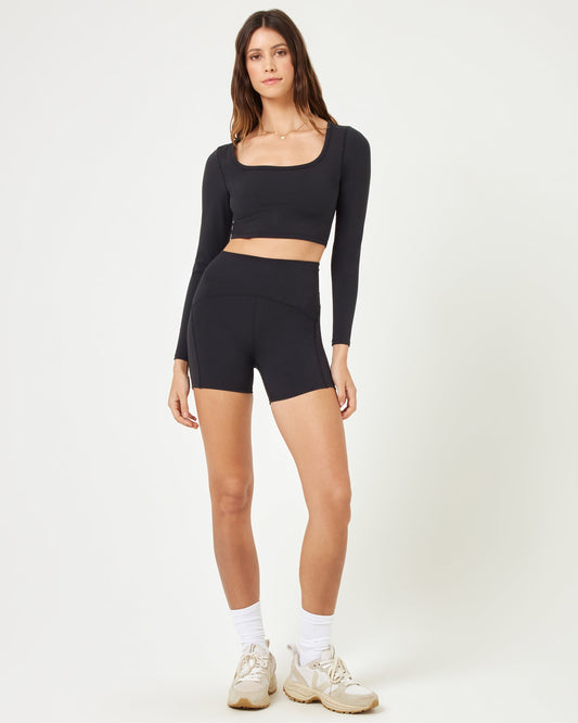 En Pointe Short - Black | LSPACE | Evolve Fit Wear
