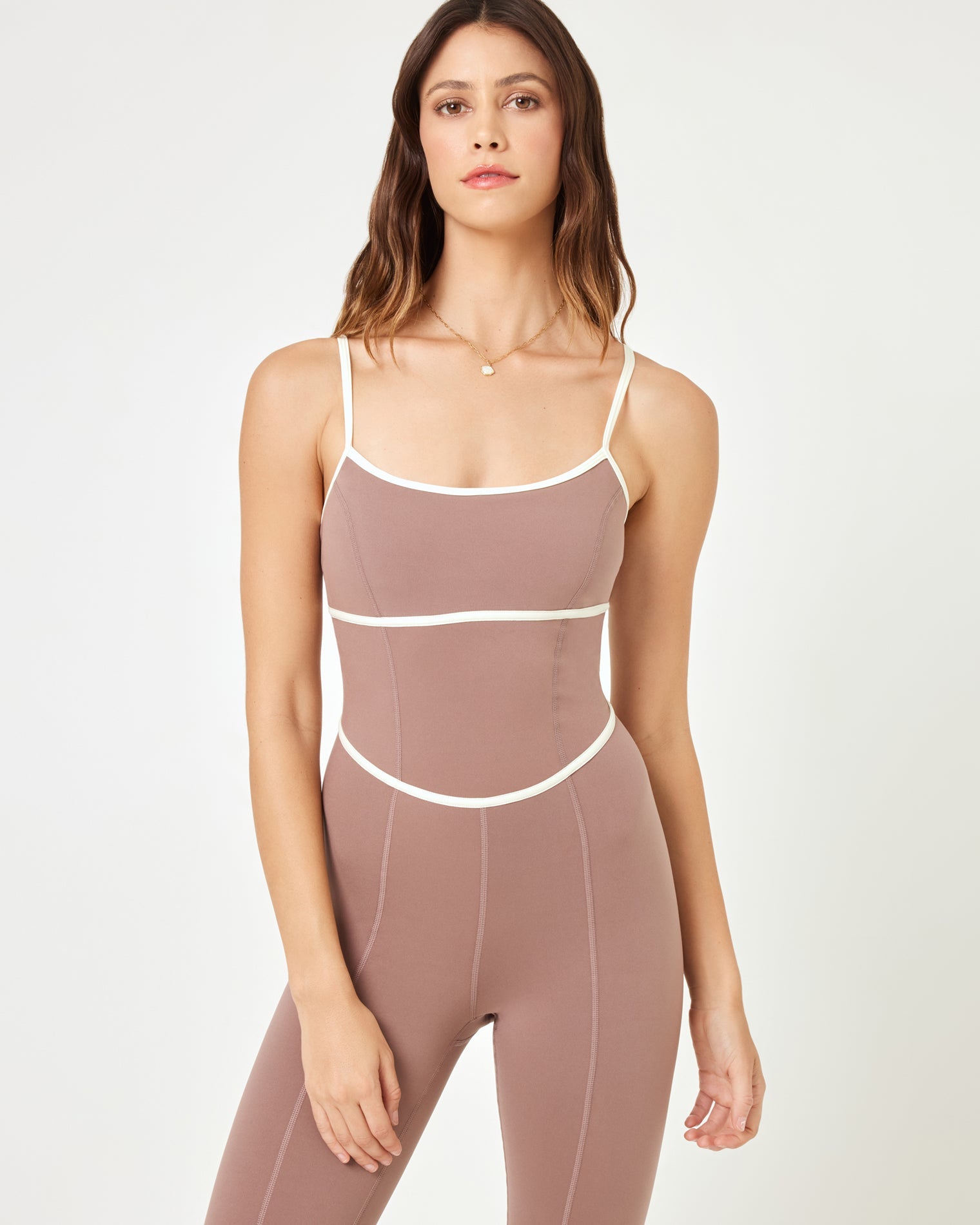 Ace Jumpsuit - Fawn/Cream | LSPACE | Evolve Fit Wear