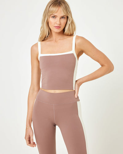 Sidelines Top - Fawn/Cream