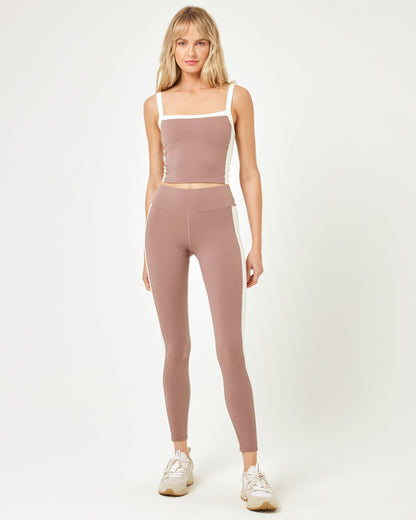 Sidelines Legging - Fawn/Cream | LSPACE | Evolve Fit Wear