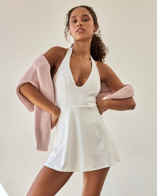 Pierce Dress - White | LSPACE | Evolve Fit Wear