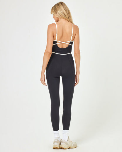 Ace Jumpsuit - Black/Cream | LSPACE | Evolve Fit Wear