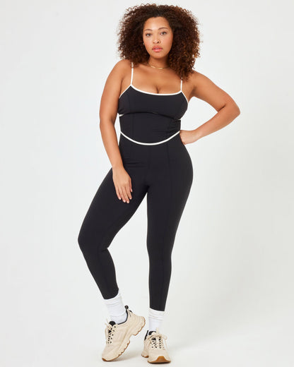 Ace Jumpsuit - Black/Cream | LSPACE | Evolve Fit Wear