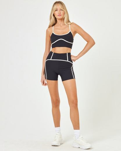 Revel Top - Black/Cream | LSPACE | Evolve Fit Wear