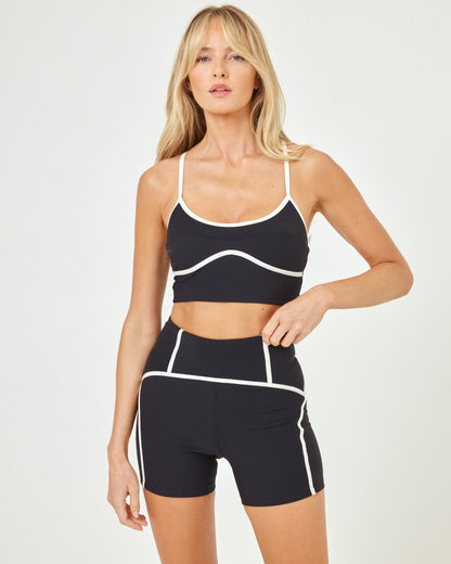 Revel Top - Black/Cream | LSPACE | Evolve Fit Wear