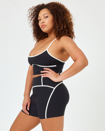 Revel Top - Black/Cream | LSPACE | Evolve Fit Wear