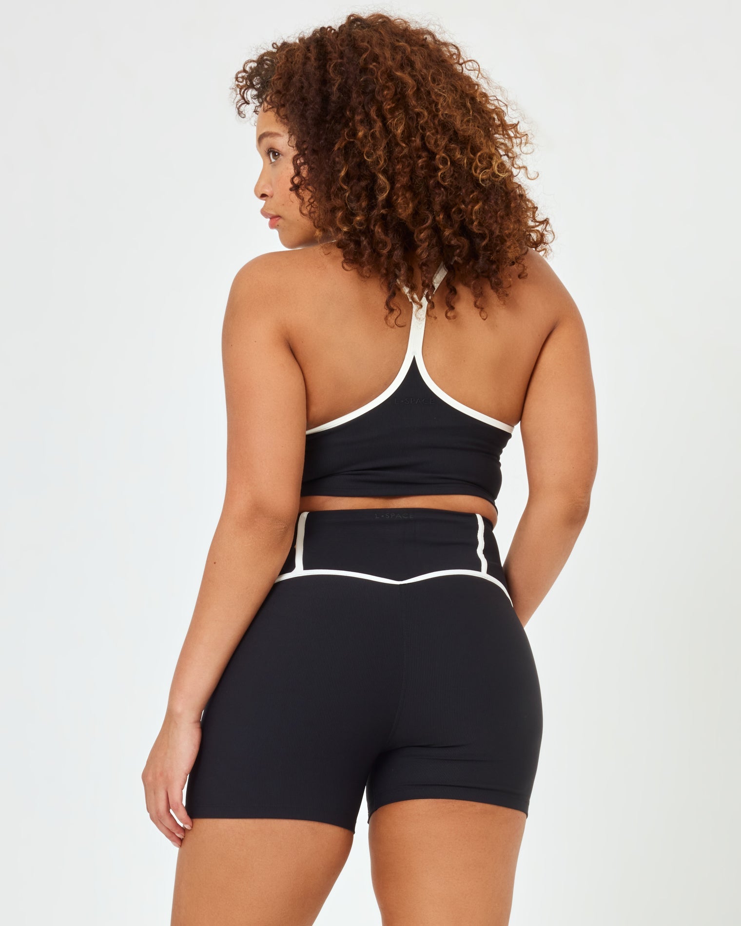 Revel Top - Black/Cream | LSPACE | Evolve Fit Wear