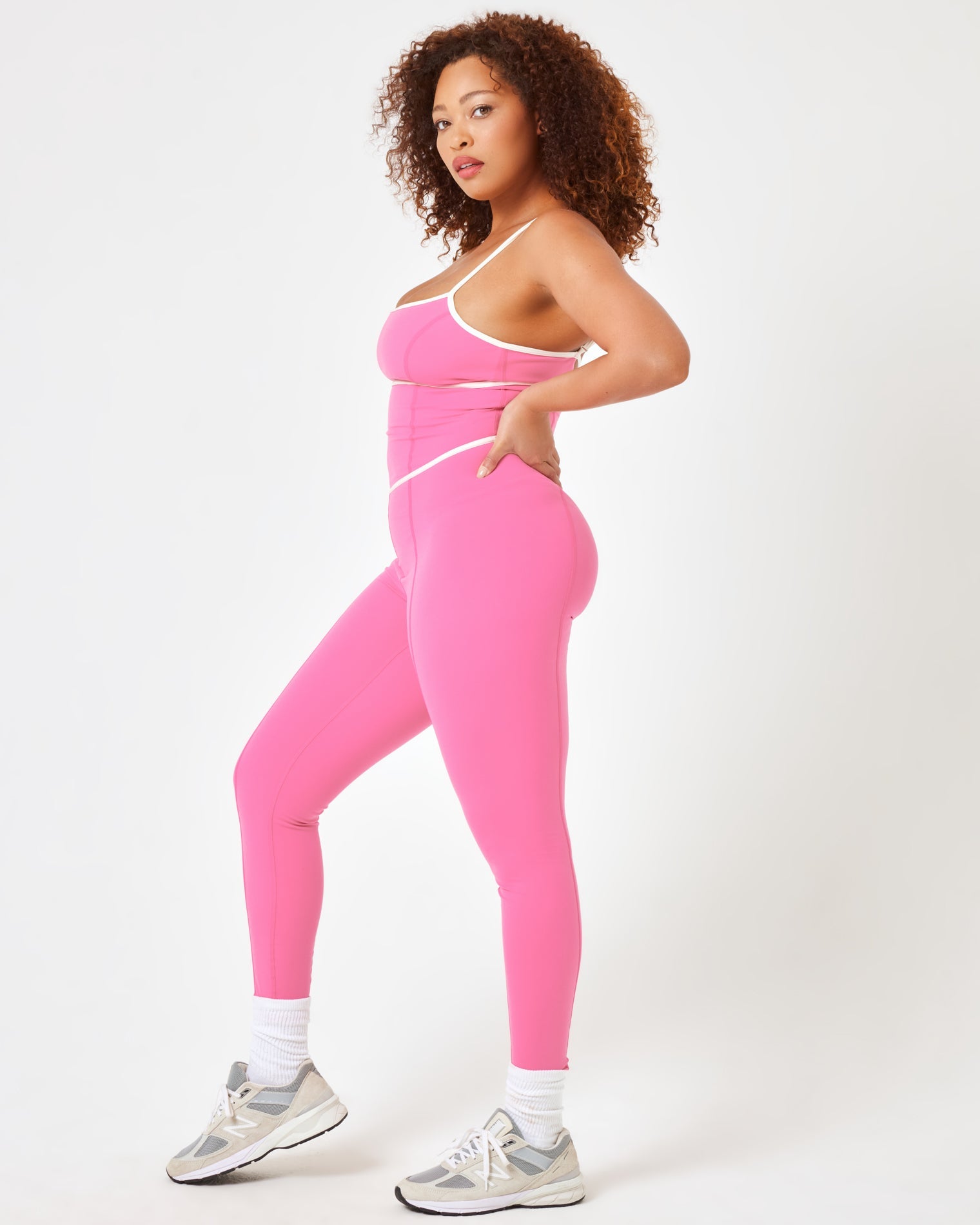 Ace Jumpsuit - Taffy/Cream | LSPACE | Evolve Fit Wear