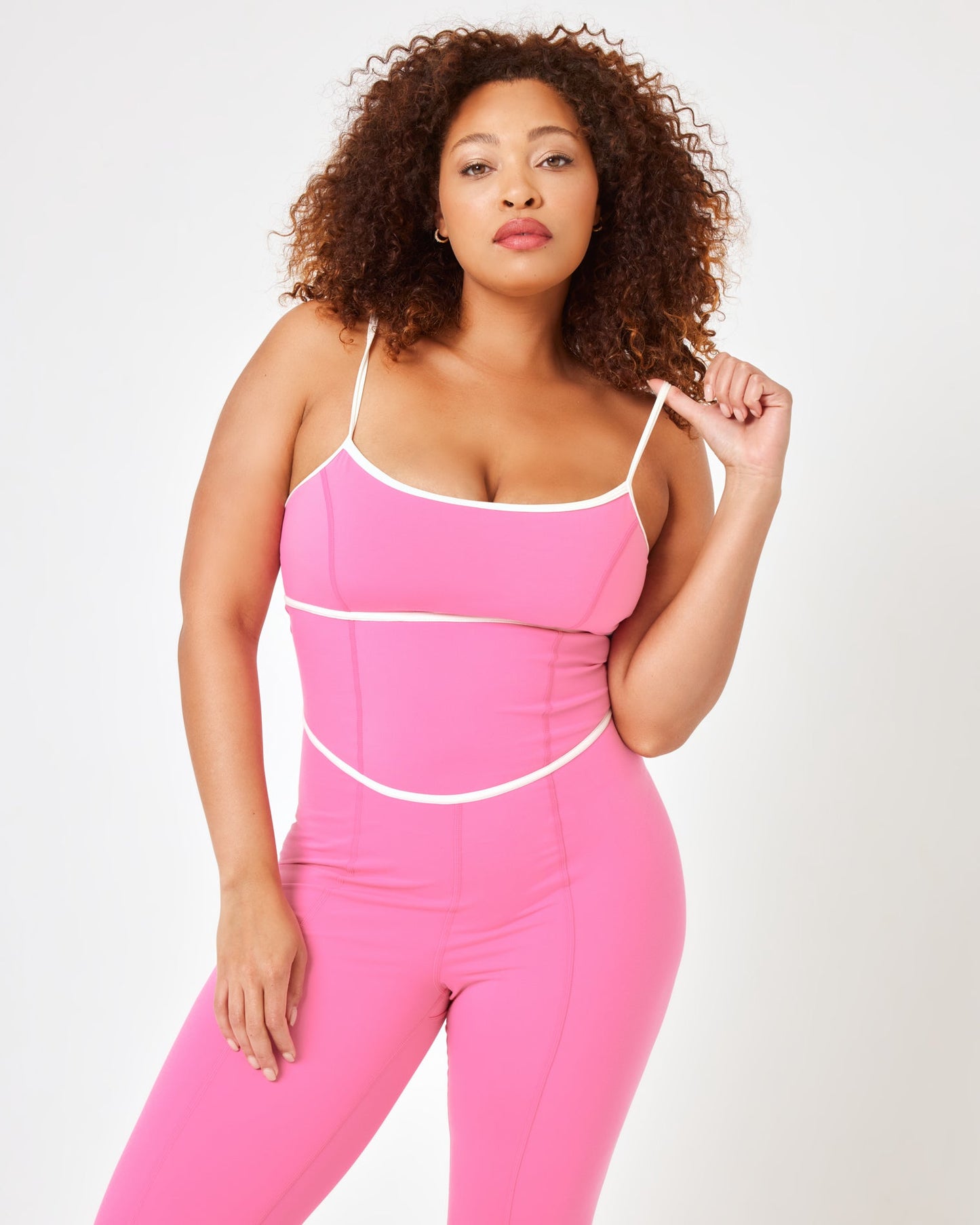 Ace Jumpsuit - Taffy/Cream | LSPACE | Evolve Fit Wear