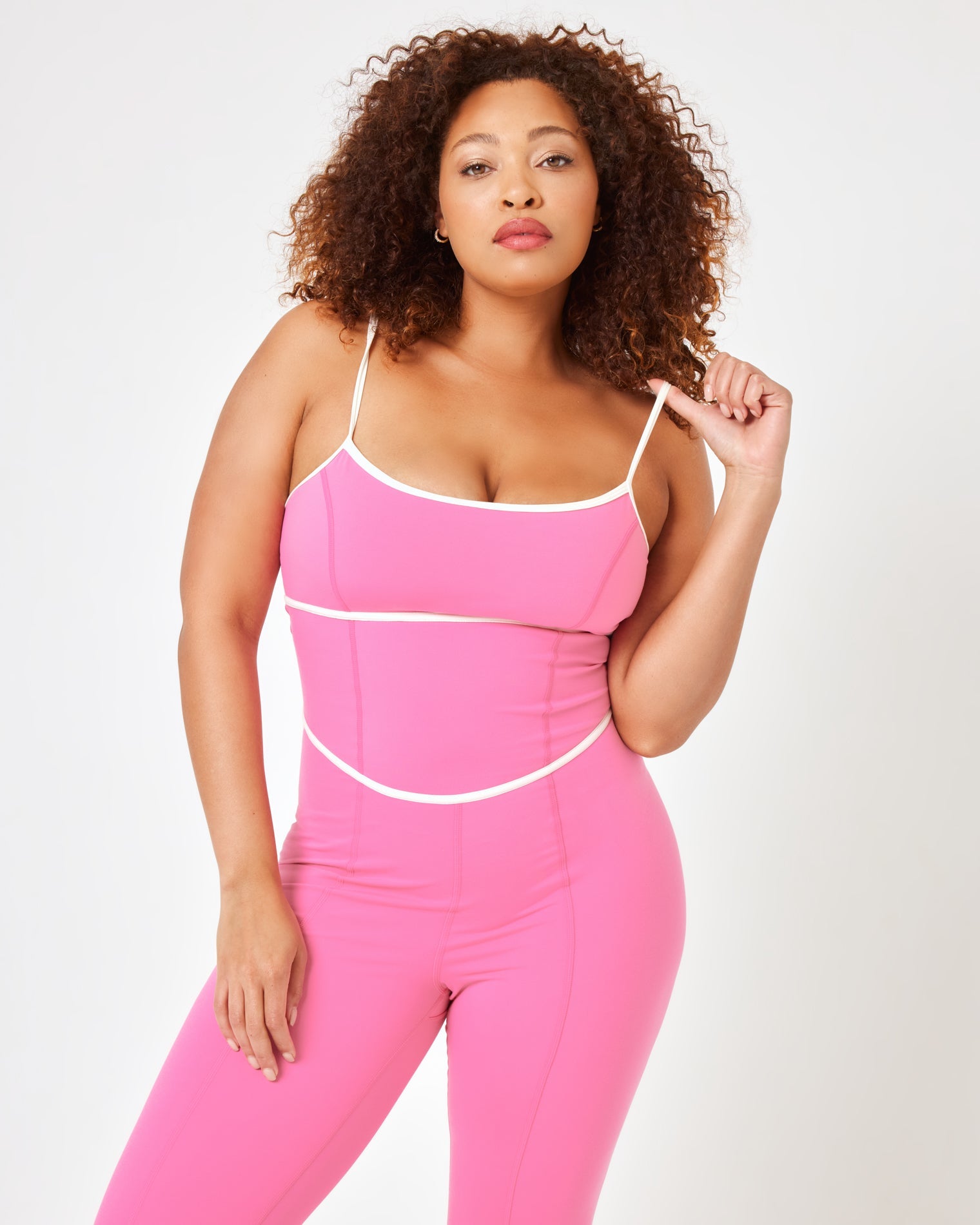 Ace Jumpsuit - Taffy/Cream | LSPACE | Evolve Fit Wear