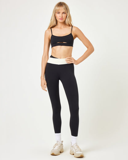 Division Legging - Black - Cream | LSPACE | Evolve Fit Wear
