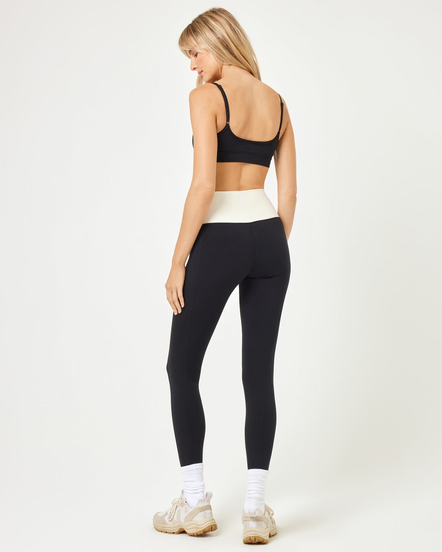 Division Legging - Black - Cream | LSPACE | Evolve Fit Wear