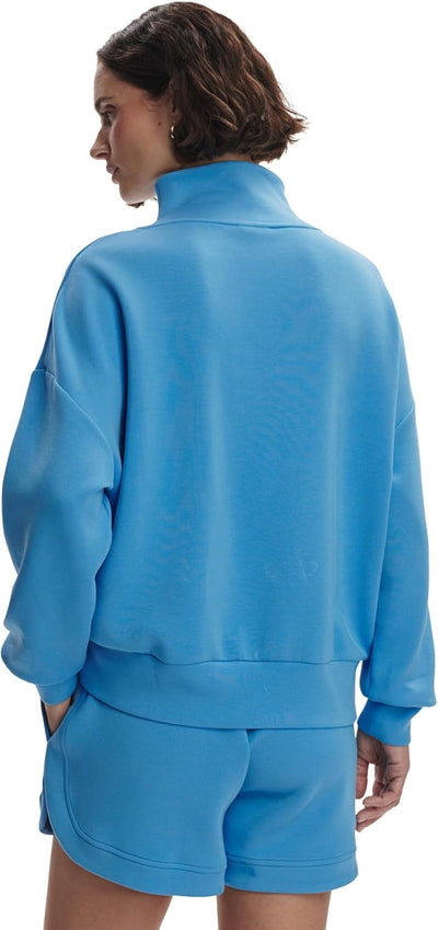 Varley Hawley Half Zip Sweat - Azure Blue