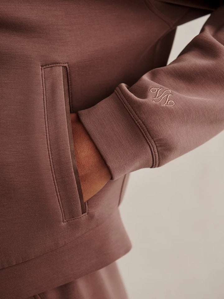 Jorgie Relaxed Fit Full Zip Hoodie - Coffee Quartz