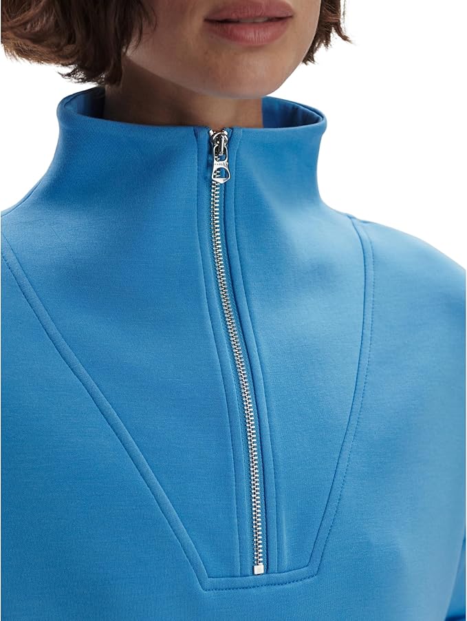 Varley Hawley Half Zip Sweat - Azure Blue