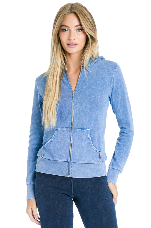 Everyday Full Zip Hoodie - Mineral Light Blue