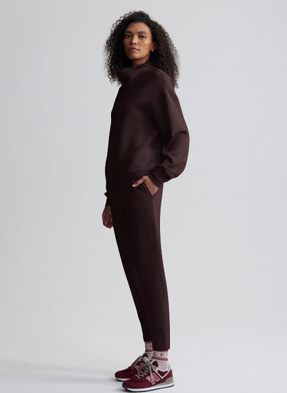 Betsy Lightweight Oversized Sweatshirt - Coffee Bean | Evolve Fit Wear