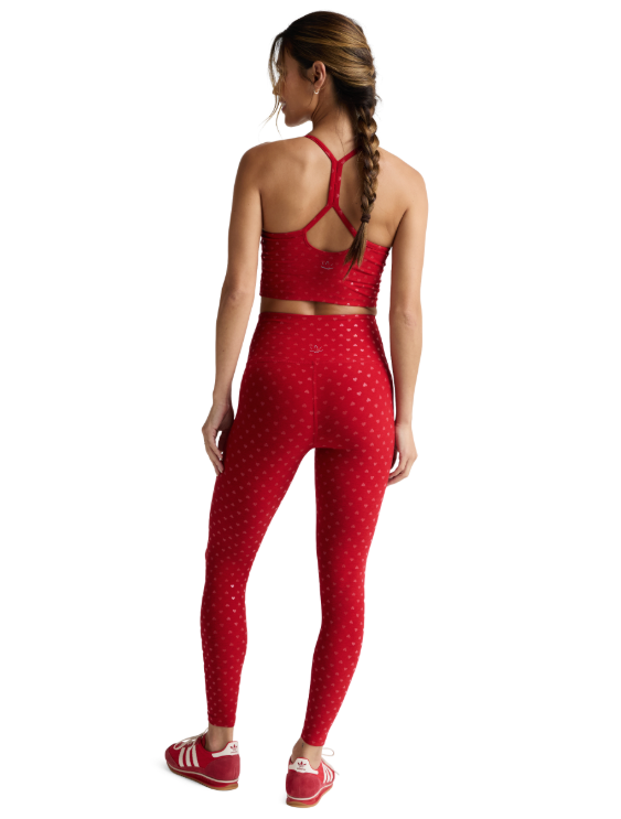 Beyond Yoga Midi High Waisted Leggings - Red | Evolve Fit Wear
