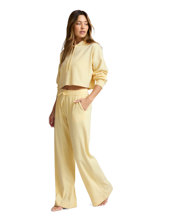 Beyond Yoga Ribbed Wide Leg Sweatpants - Yellow | Evolve Fit Wear