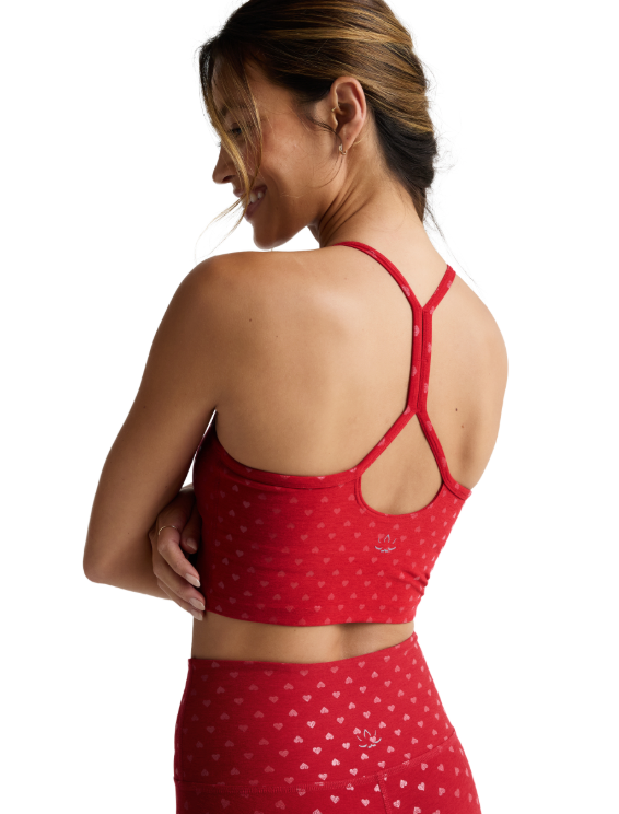 Beyond Yoga Slim Racerback Crop Top - Red | Evolve Fit Wear