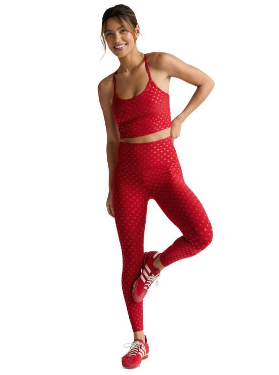 Beyond Yoga Slim Racerback Crop Top - Red | Evolve Fit Wear