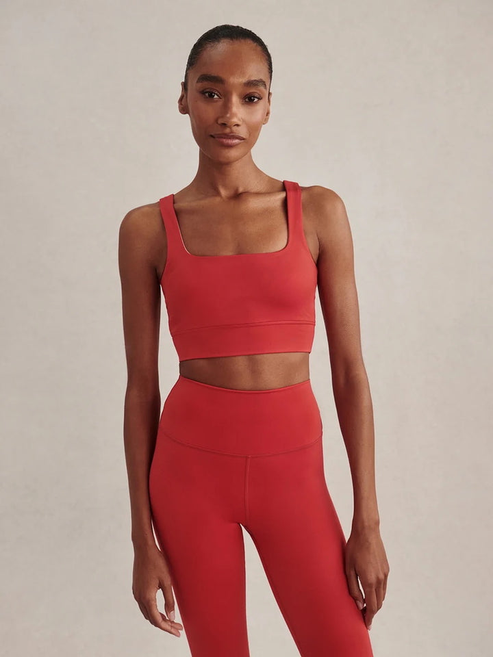 FreeSoft™ Cori Compression Sports Bra - Pink Begonia