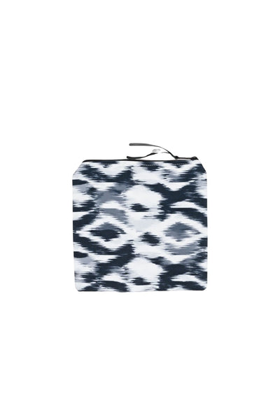 Canvas Bikini Bag - Blurred Ikat Print