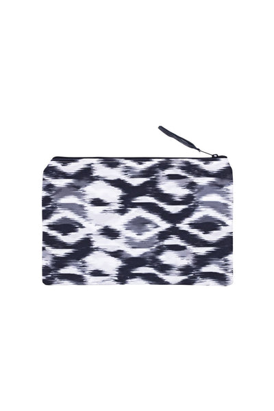 Canvas Workout Pouch - Blurred Ikat Print