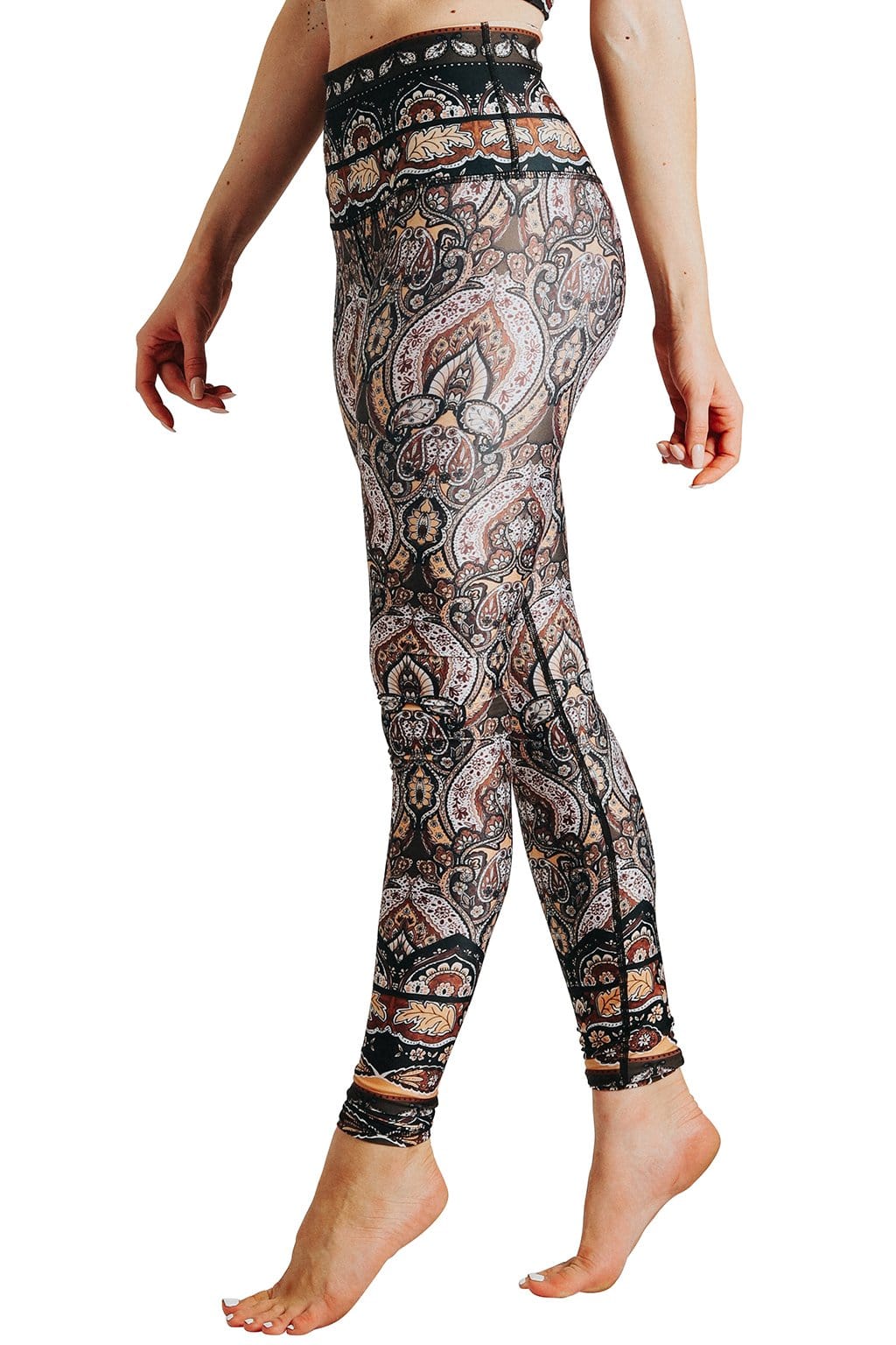 Yoga Democracy  Espresso Yourself Printed Yoga Leggings