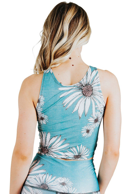 Reversible Knot Top in Flower Child | Yoga Democracy | Evolve Fit Wear