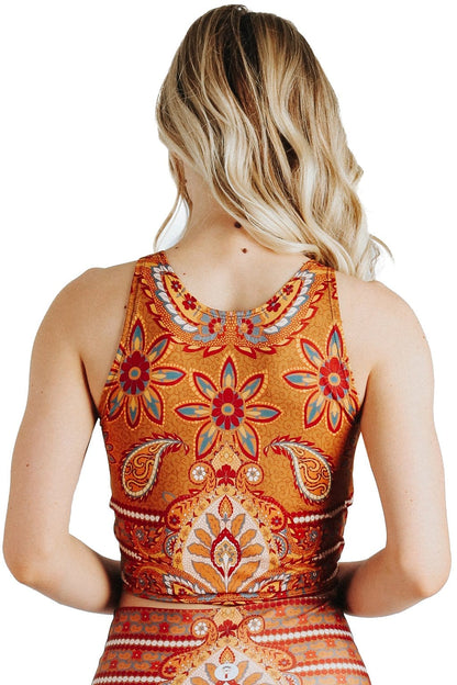 Reversible Knot Top in Rad Paisley | Yoga Democracy | Evolve Fit Wear