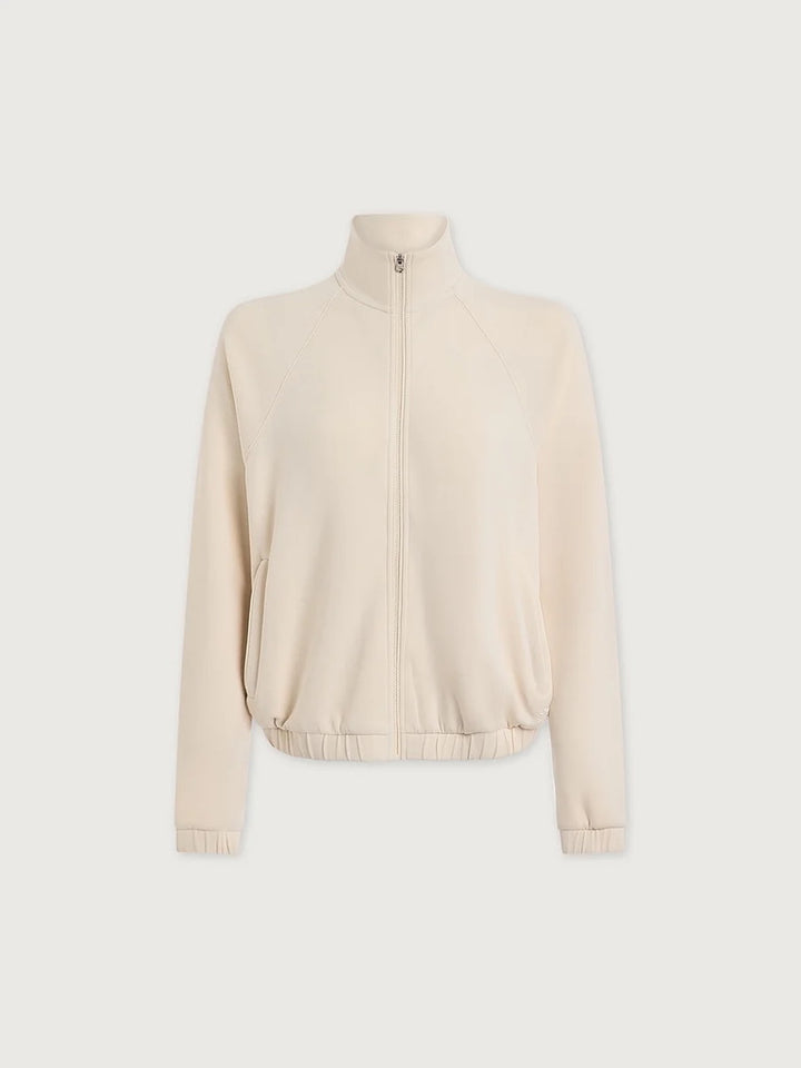Magda Full Zip Relaxed Fit Sweatshirt - Birch