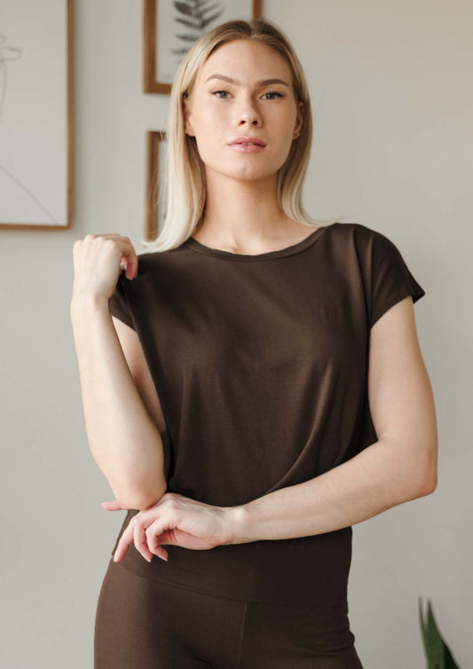 Easy Tee - Espresso | Jala | Evolve Fit Wear