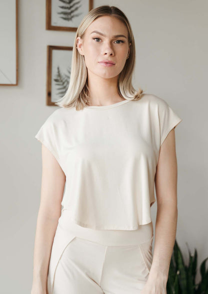 Easy Tee - Cream | Jala | Evolve Fit Wear