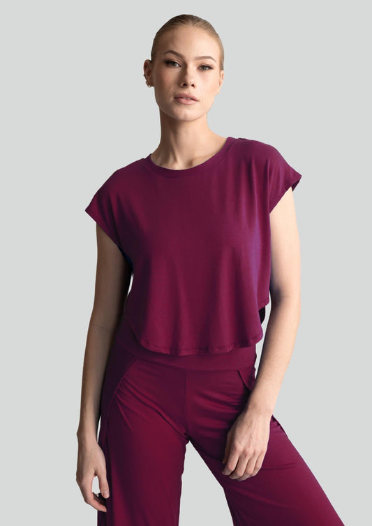 Easy Tee - Merlot | Jala | Evolve Fit Wear
