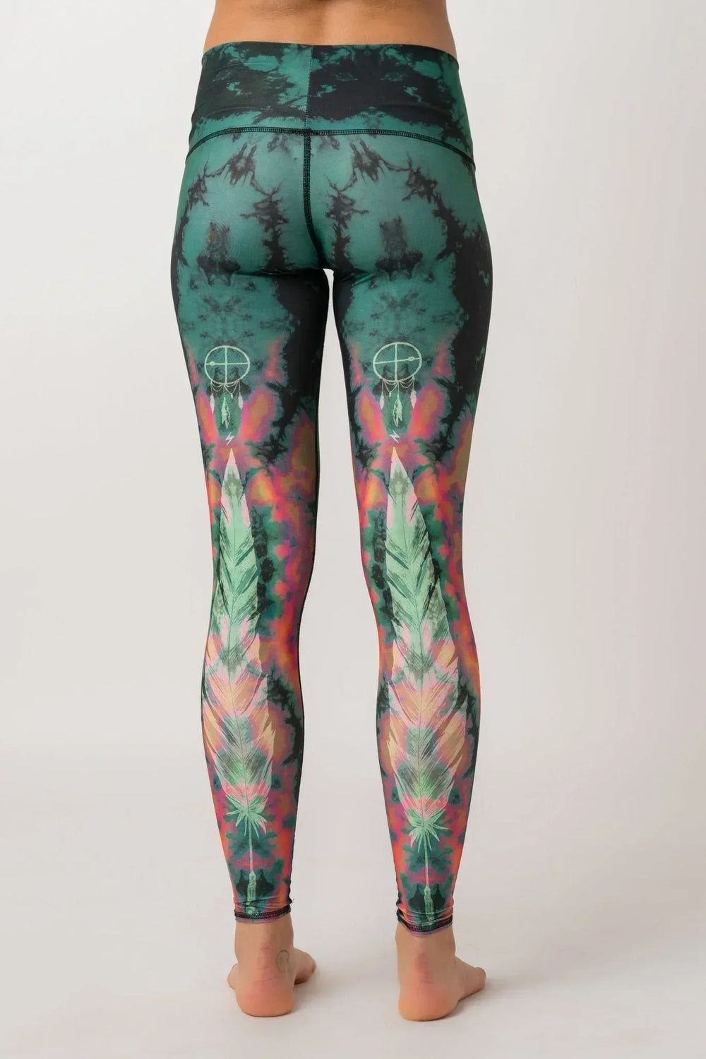 EagleFeatherGreenHotPantBACKTeekiTeeki - Evolve Fit Wear - EagleFeatherGreenHotPantBACKTeekiTeeki