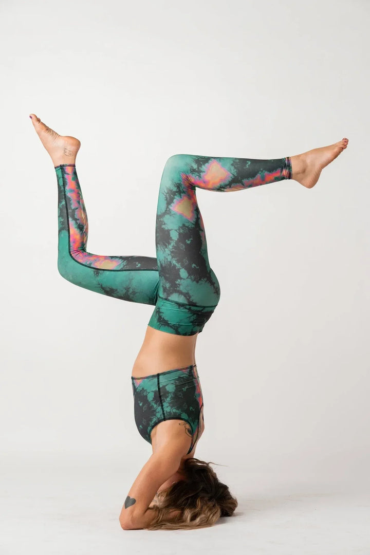EagleFeatherGreenHotPantDETAILfullBodyTeeki - Evolve Fit Wear - EagleFeatherGreenHotPantDETAILfullBodyTeeki