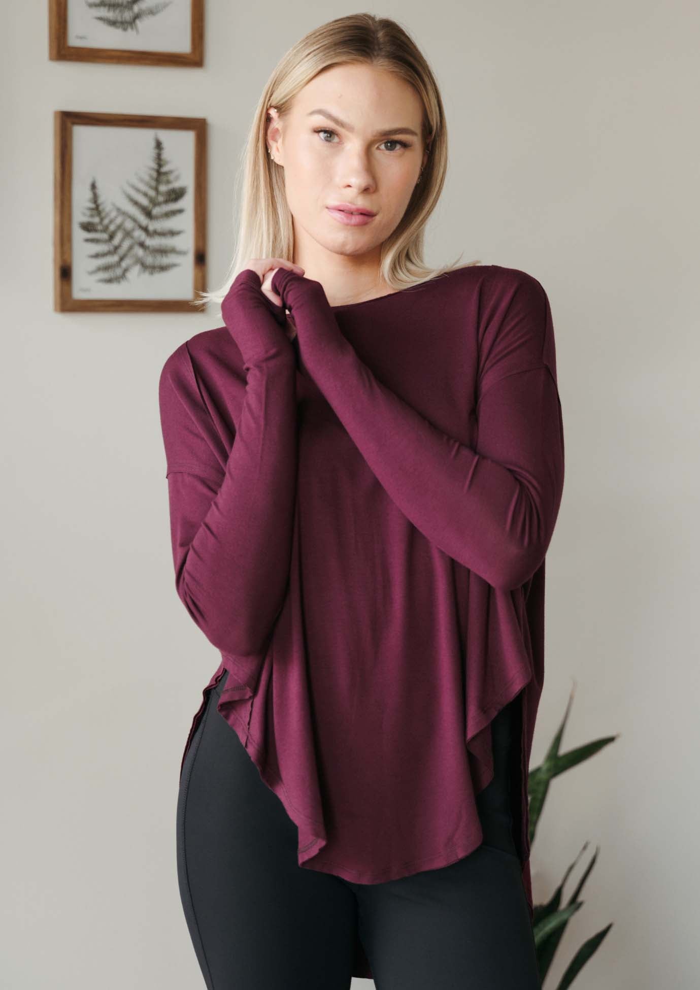 Flow Top - Merlot | Jala | Evolve Fit Wear