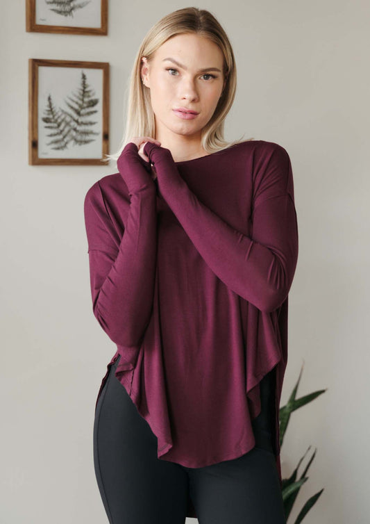 Flow Top - Merlot | Jala | Evolve Fit Wear