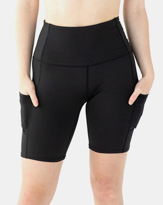 Hi Five High-Waisted Biker Short - Booya Black